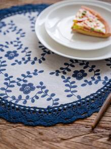 1 Miếng In Ren Tròn Bàn Đệm - Nhiều màu - Xem 7