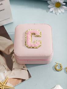 1 Miếng Phong cách tối giản Tổ chức đồ trang sức Hộp Đối với Nhẫn , Dây chuyền , Hoa tai - Chữ màu hồng - Xem 25