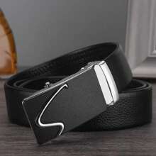 1條男士商務/派對多色扣帶PVC荔枝紋皮帶工作 - 彩色 - 查看 10