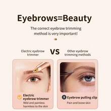 1pc Rainbow Color Portable Electric Eyebrow Trimmer And Shaver With Usb Charging, Suitable For Daily And Travel Use - Multicolor - View 6