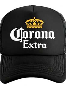 Gorra Unisex  De Malla Cerveza Corona - Negro - Ver 2