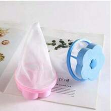 2pcs Plum-Shaped Washing Machine Lint Catcher, Floating Hair Catcher, Laundry Ball And Filter Mesh Bag - Multicolor - View 5