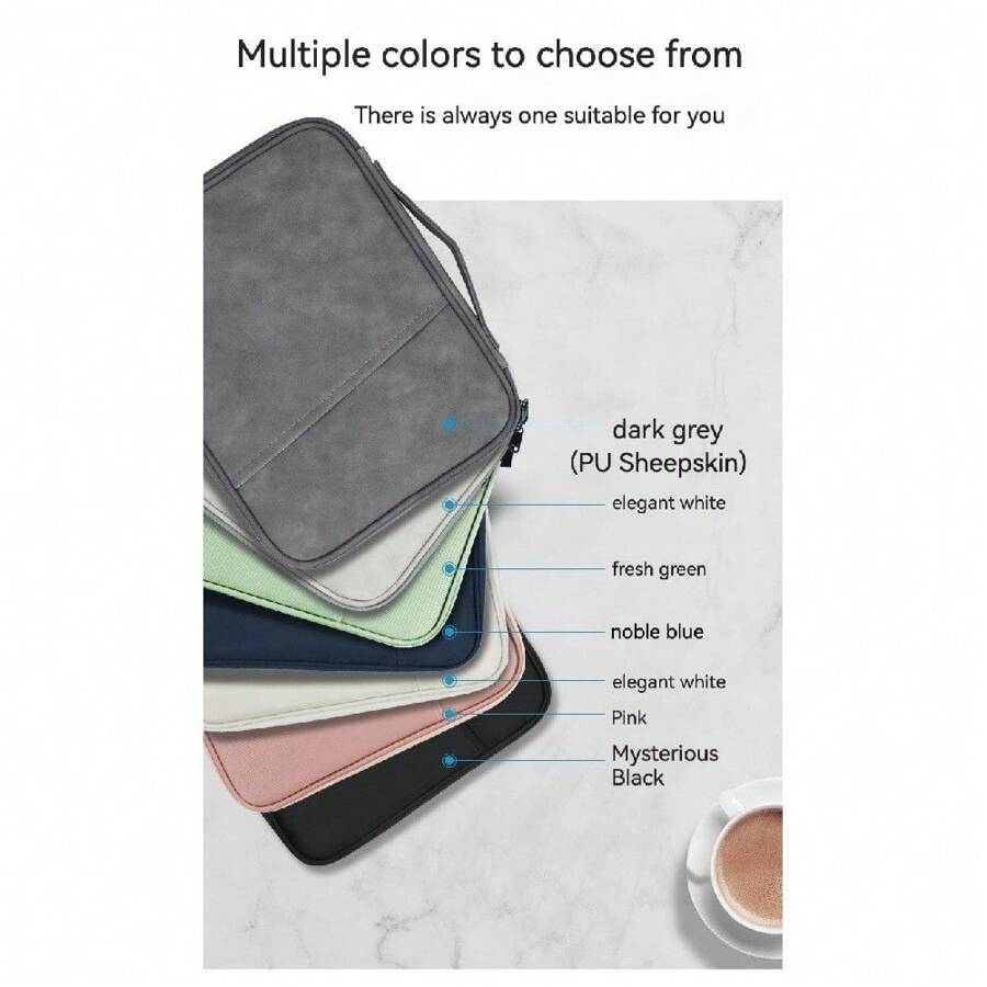 Bolso para tablet para funda de iPad de 11 pulgadas, funda para tablet de 12 pulgadas, bolso, bolsa protectora para tablet de 13 pulgadas o 10.8 pulgadas, bolsa de transporte portátil - Verde - Ver 1