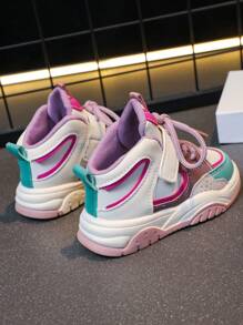 1 đôi Ấm áp Và Thoải mái Ngoài trời Giày thể thao Đối với Trẻ em mới biết đi In Màu hồng - Hồng - Xem 5