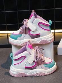 1 đôi Ấm áp Và Thoải mái Ngoài trời Giày thể thao Đối với Trẻ em mới biết đi In Màu hồng - Hồng - Xem 1