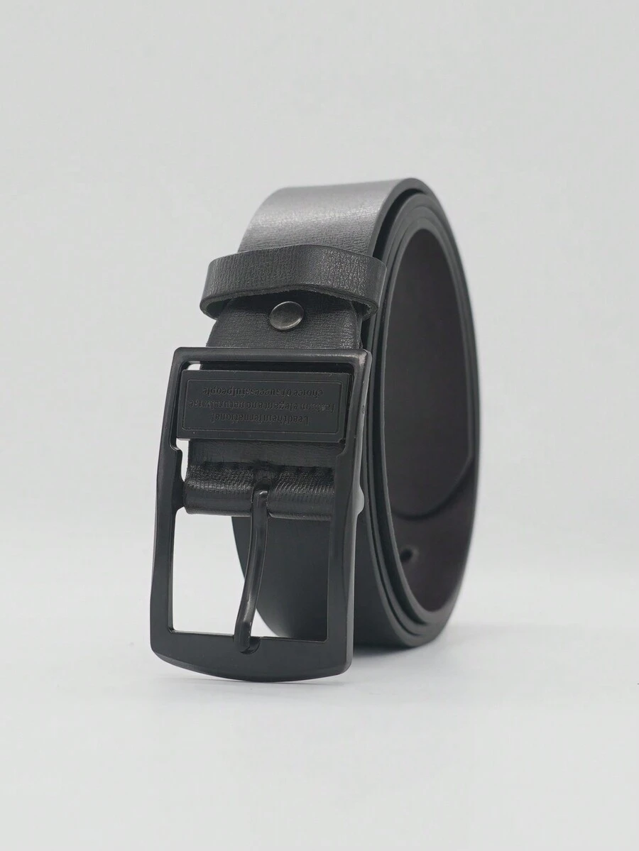 Joopzqm 1條男士針扣皮帶,黑色 - 黑色 - 查看 1