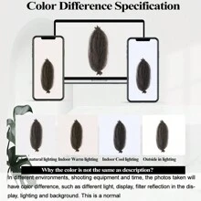 Afro Twist Hair 16 Inch 1 Pack, Springy Afro Twist Hair Pre Fluffed Spring Twist Hair Pre Stretched Wrapping Hair For Soft Locs Hair Extensions - Coffee Brown - View 9