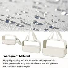 Bộ 3 túi đựng đồ vệ sinh cá nhân du lịch, túi trang điểm chống thấm nước, túi đựng mỹ phẩm trong suốt, bộ sắp xếp đồ dùng du lịch (1 size S + 1 size M + 1 size L) - Màu vàng - Xem 6