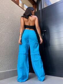 Women Pants - Màu xanh lam - Xem 2