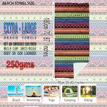 1pc Striped Pattern Beach Towel & Microfiber Beach Towel & Sports Towel, Suitable For Summer, Beach, Swimming Pool - Multicolor - View 7