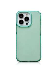 1 pieza Funda de teléfono transparente antideslizante verde, compatible con iPhone 16/16pro/16plus/16promax/15/15 Plus/15 Pro/15 Pro Max/14 Pro Max/14 Pro/14 Plus/14/13 Pro Max/13 Pro/13/13 Mini/SE3/7/8/SE2/12 Pro Max/12 Pro/12/12 Mini/11 Pro Max/11 Pro/11/XR/XS Max/X/XS/7p/8p/7/8, resistente al agua, a los golpes y a los arañazos. - Verde - Ver 5