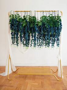 6pcs 100cm Royal Blue Butterfly Pea Flowers Made Of Silk Cloth, Suitable For Wedding Arch Decoration, Home Decoration, Outdoor Garden Decoration, Valentine Day, Gift Gifts Birthday Graduation - Royal Blue - View 9