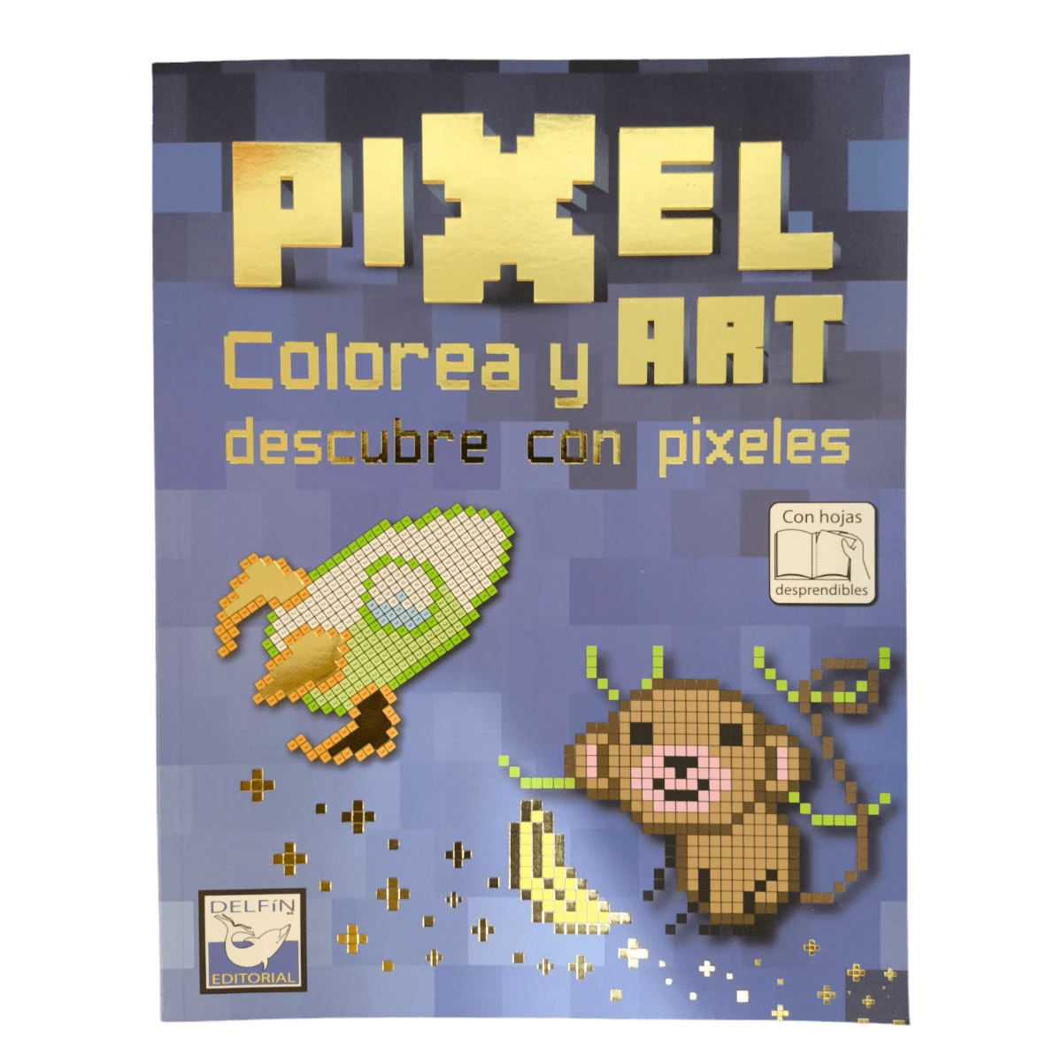 Pixel Art Coloring Book For Children, Pixels Coloring Book With Color ...