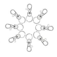 50-100 Cái/bộ 20mm Vòng chìa khóa Mở Nhảy Nhẫn Trình kết nối Kim loại Tách Nhẫn Đối với Móc chìa khóa Vật rủ xuống Đồ trang sức Làm Đồ treo Chế tạo - Bạc - Xem 4