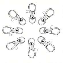 50-100 Cái/bộ 20mm Vòng chìa khóa Mở Nhảy Nhẫn Trình kết nối Kim loại Tách Nhẫn Đối với Móc chìa khóa Vật rủ xuống Đồ trang sức Làm Đồ treo Chế tạo - Bạc - Xem 3