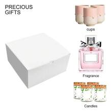 White Gift Boxes 12 Pack 8x8x4 Inch, Paper Gift Box With Lids For Wedding Present, Bridesmaid Proposal Gift,A - Multicolor - View 7