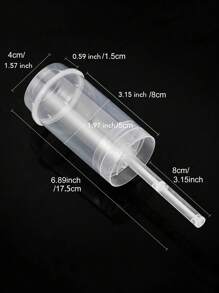 10pcs/20pcs Plastic Cake Push Pop Containers With Lids, Reusable Round Shape Push Up Cake Shooter Clear Cake Holders For Ice Cream Baking Molding - Clear - View 6