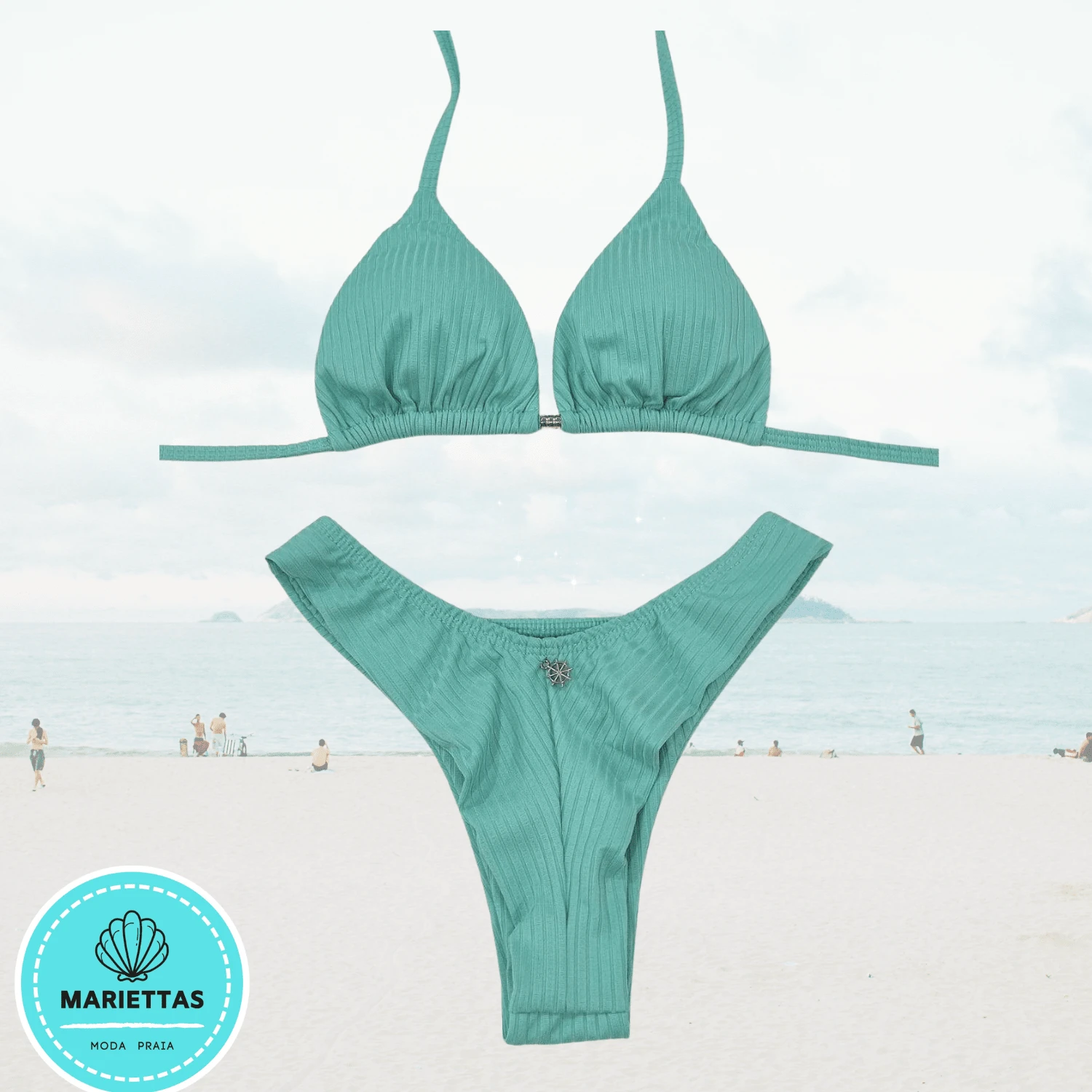 Women Bikini Sets - NƯỚC XANH - Xem 1
