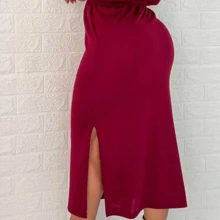 Women Two-Piece Outfits - 酒紅色 - 查看 4