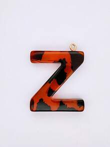 2 Miếng Rỉ sét Nâu Đầy màu sắc Giọt nước Polyresin Hình chữ cái Phụ kiện trang sức DIY , Móc chìa khóa , Quần áo Đồ trang trí Chất liệu - Rỉ Nâu - Xem 29