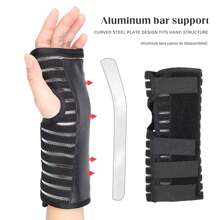Carpal Tunnel Hand Wrist Brace Night Wrist Sleep Splints Arm Stabilizer Suitable For Men Women(M, Black) Gym Accessories