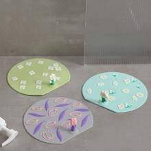 Anti-Odor Floor Drain With Silicone Seal Ring For Bathroom, Sewer Deodorant Tool That Prevents Backward Flow And Uncovers Unpleasant Smells - Green - View 3