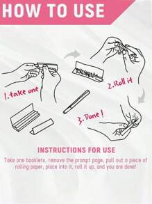 2冊慢燃手卷煙紙，每冊包含32張煙紙和32個濾嘴。 - 黑色 - 查看 6