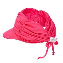 女士多色馬尾捲邊遮陽帽尼龍防曬可摺疊沙灘帽戶外帽 - 彩色 - 查看 8