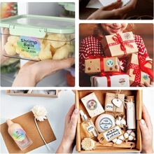 Phomemo 1 Roll Colorful Flower Shaped Thermal Labels, Size 1.97 Inch X 1.97 Inch (50x50mm), Multi-Purpose Self-Adhesive Thermal Printing Paper, Suitable For Clothing Tags, Price Tags, Category Labels, Packaging Stickers, Shipping Labels, Product Labels - Coral Pink - View 7