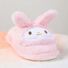 Miniso Sanrio Women's Plush Slippers, Autumn And Winter, Cute Cartoon Home Furnishing Slippers-Purple(1 PC) - Pink - View 4