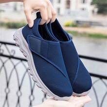 Men's Casual Mesh Sneakers, Wide Toe Box, Lightweight, Breathable, Comfort Walking Shoes For Wider Feet, Suitable For Spring/Summer