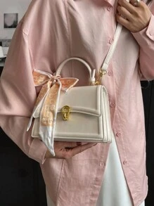 Bolso cuadrado liviano con decoración de moño, estilo informal de negocios, ideal para adolescentes, mujeres, estudiantes universitarios, principiantes y trabajadores de cuello blanco, perfecto para la oficina, la universidad, el trabajo, los negocios, los viajes, las salidas, el bolso de mujer de negocios informal perfecto para la oficina, los negocios y el trabajo, San Valentín, bolso de mujer con lazo de moda