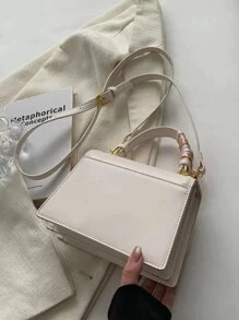 Bolso cuadrado liviano con decoración de moño, estilo informal de negocios, ideal para adolescentes, mujeres, estudiantes universitarios, principiantes y trabajadores de cuello blanco, perfecto para la oficina, la universidad, el trabajo, los negocios, los viajes, las salidas, el bolso de mujer de negocios informal perfecto para la oficina, los negocios y el trabajo, San Valentín, bolso de mujer con lazo de moda