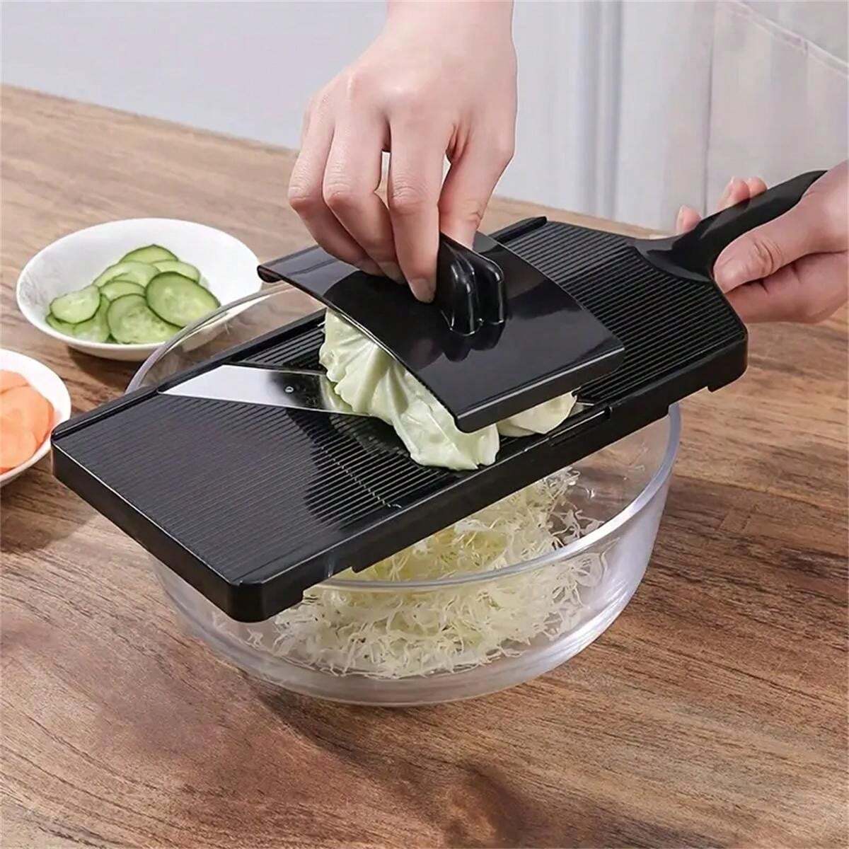 1pc Mandoline Food Slicer For Kitchen, Julienne Vegetables Shredders, Cabbage Slicer, Cabbage