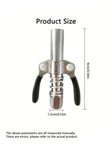 1入裝橡膠包覆雙齒輪潤滑接頭,適用於電動、手動、氣動雙把手自鎖鉗。不漏油、耐高溫,可用於汽車、機械、船舶的潤滑。又稱高壓潤滑接頭、潤滑油槍、接頭、潤滑泵。 - 黑色 - 查看 4