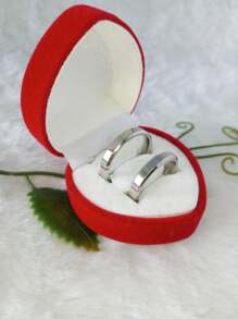 Par De Aliança Chanfrada 4mm Aço Prata Namoro Compromisso Promoção Enquanto Durar O Estoque