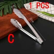 Stainless Steel Barbecue Tongs For Outdoor Bbq, Kitchen Cooking, Multifunctional Bread & Cold Dish & Food Clamp - 1PCS - View 6