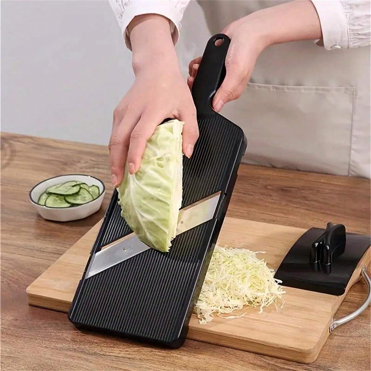 1pc Mandoline Food Slicer For Kitchen, Julienne Vegetables Shredders, Cabbage Slicer, Cabbage