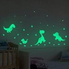 Glow In The Dark Wall Stickers,PET Dinosaur Stickers Room Decor For Boys And Girls Bedroom,Wall Stickers For Living Room Decors School Decor School Surprise Dormitory Decor Back To School Home Decor School Supplies