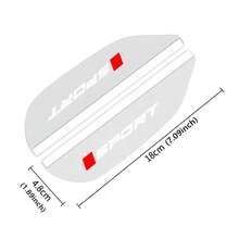 2入組透明汽車後視鏡雨遮挡,柔性pvc汽車後雨眉罩用於豐田、三菱、mg汽車 - 無色 - 查看 2