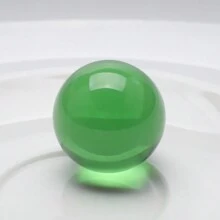 1pc 30mm Seamless Colored Glass Ball Decor, Countertop Ornament