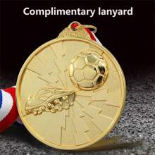 1 pièce Médaille d\'or de jeux de marathon, médaillons commémoratifs en métal, médailles de champions, souvenirs de jeux, applicable aux médailles commémoratives de la Coupe de football - Multicolore - Voir 4