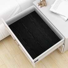 1卷黑色木紋自粘式pvc壁紙,適用於家具、廚房防濺牆,防水防油,diy裝飾,15.74x196.85英寸 - 黑色 - 查看 8