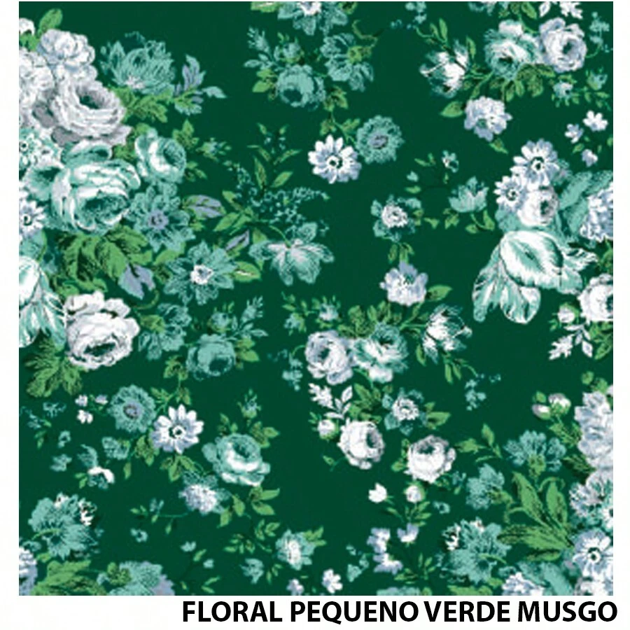 Fabric - HOA NHỎ Rêu XANH - Xem 1