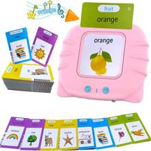 Weihnachtsdekoration, 1 Stück zweisprachig Französisch Englisch Sprechkarten für Kleinkinder, Kinder Sprachtraining Werkzeug 224 Wörter, Montessori Lernspielzeug, Lernmittel Sprachspielzeug, Kindergarten Vorschul Bildungsspielzeug, Geburtstagsgeschenk
