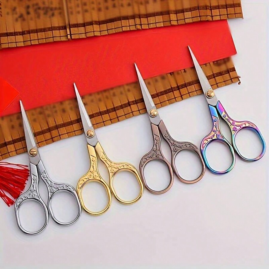1pcStainless Steel Vintage Scissors Sewing Fabric Cutter Embroidery
