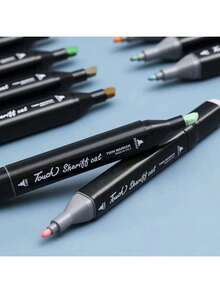 80/60/48/36 Colores Papelería Marcadores Doble Punta Plumones Punta De Pincel  pastel  organizador  Varios Colors brush Rotuladore de Punta Doble de Agua para Dibujar Colorear Acuarelas Cómic Caligrafía, Rotuladores Punta Pincel para Niños Adultos Set de plumones de arquitectura alta premium artísticos de  calidad acrilicos estuche para marcadores  permanentes  set kit de marcadores - Multicolor - Ver 6