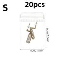 20Pcs Clear Jewelry Storage Bag,Self Locking Pvc Resealable Bag, Small Dustproof Jewelry Pouch Holder Organizer For Desk