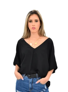 Women Blouses - 黑色 - 查看 1