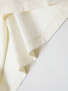 zosee Kleine Jungen Sommer 2024 neues Kontrastfarben Kurzarm Lässig T-Shirt mit Buchstaben Muster